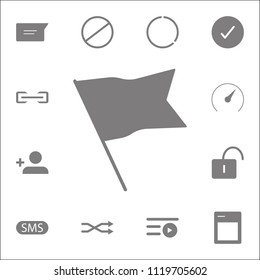 Flag Isolated Flat icon. Detailed set of minimalistic icons. Premium quality graphic design sign. One of the collection icons for websites, web design, mobile app on white background