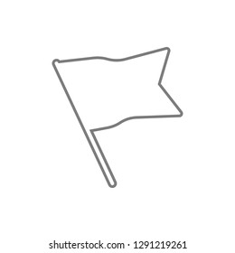 Flag Isolated Flat icon. Element of web, minimalistic for mobile concept and web apps icon. Thin line icon for website design and development, app development