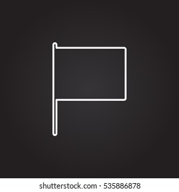 Flag Isolated Flat Web Mobile Icon Vector,Sign,Symbol,Button,Element,Silhouette

