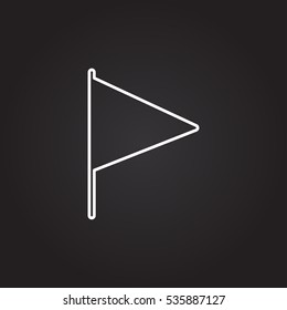 Flag Isolated Flat Web Mobile Icon Vector,Sign,Symbol,Button,Element,Silhouette

