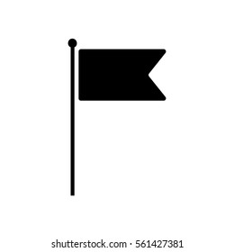 Flag Isolated Flat Web Mobile Icon Vector Sign Symbol  Button