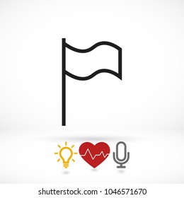 Flag Isolated icon