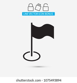 Flag Isolated icon