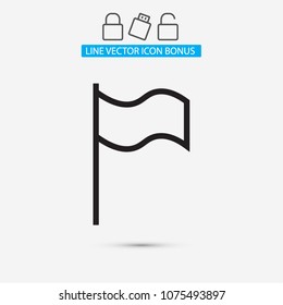 Flag Isolated icon