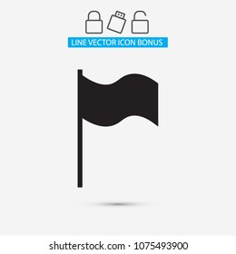 Flag Isolated icon