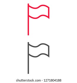 Flag Isolated icon