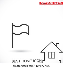 Flag Isolated icon