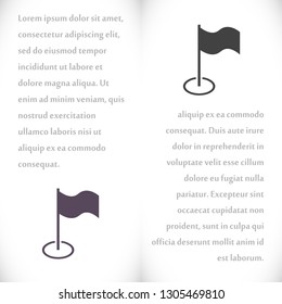 Flag Isolated icon