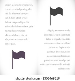 Flag Isolated icon