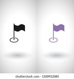 Flag Isolated icon . Illustration design.