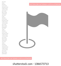 Flag Isolated icon . Lorem Ipsum Illustration design