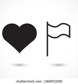 Flag Isolated icon . Lorem Ipsum Illustration design