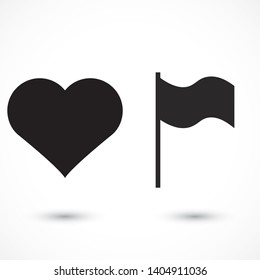 Flag Isolated icon . Lorem Ipsum Illustration design