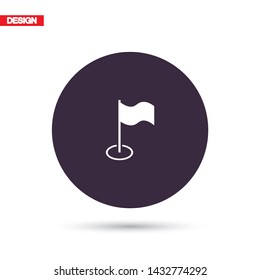 Flag Isolated icon . Lorem Ipsum Illustration design