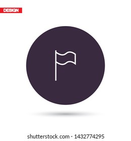 Flag Isolated icon . Lorem Ipsum Illustration design