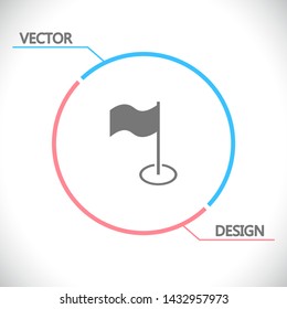 Flag Isolated icon . Lorem Ipsum Illustration design
