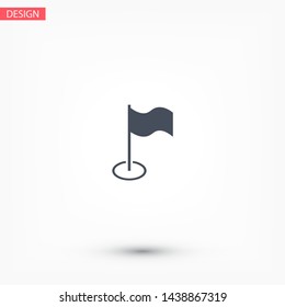 Flag Isolated icon . Lorem Ipsum Illustration design