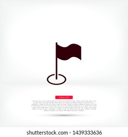 Flag Isolated icon . Lorem Ipsum Illustration design