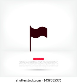 Flag Isolated icon . Lorem Ipsum Illustration design