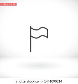 Flag Isolated icon . Lorem Ipsum Illustration design
