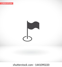 Flag Isolated icon . Lorem Ipsum Illustration design