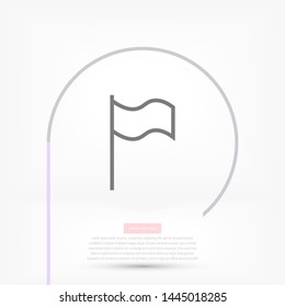 Flag Isolated icon . Lorem Ipsum Illustration design