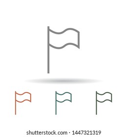Flag Isolated icon . Lorem Ipsum Illustration design