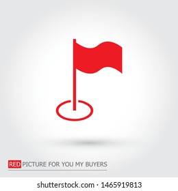 Flag Isolated icon . Lorem Ipsum Illustration design
