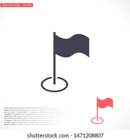 Flag Isolated icon . Lorem Ipsum Illustration design