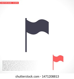 Flag Isolated icon . Lorem Ipsum Illustration design