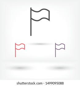 Flag Isolated icon . Lorem Ipsum Illustration design