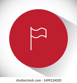 Flag Isolated icon . Lorem Ipsum Illustration design