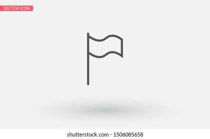 Flag Isolated icon . Lorem Ipsum Illustration design