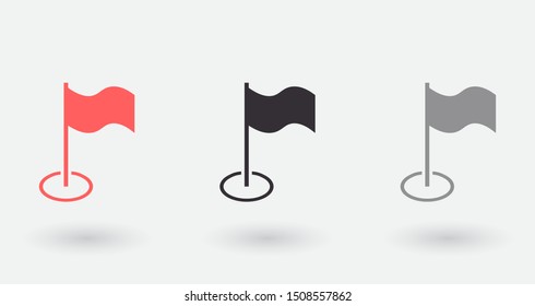 Flag Isolated icon . Lorem Ipsum Illustration design