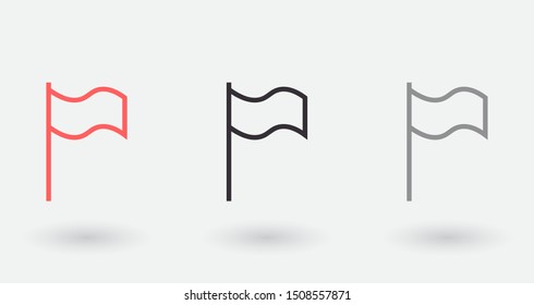 Flag Isolated icon . Lorem Ipsum Illustration design
