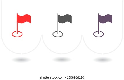 Flag Isolated icon . Lorem Ipsum Illustration design