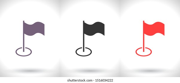 Flag Isolated icon . Lorem Ipsum Illustration design