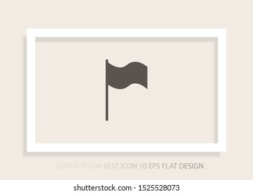 Flag Isolated icon . Lorem Ipsum Illustration design