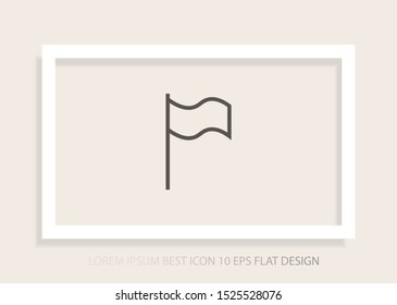 Flag Isolated icon . Lorem Ipsum Illustration design