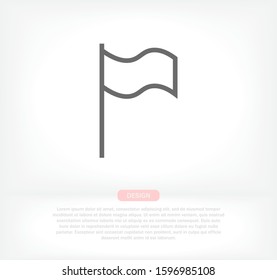 Flag Isolated icon . Lorem Ipsum Illustration design