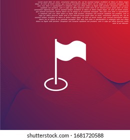 Flag Isolated icon . Lorem Ipsum Illustration design