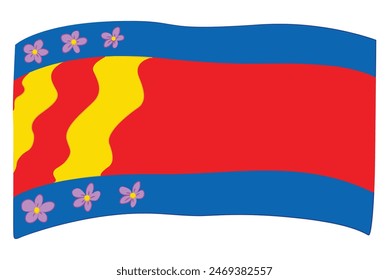 Flag isolated on white background