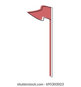 Flag isolated symbol