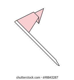Flag isolated symbol
