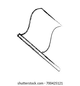 Flag isolated symbol