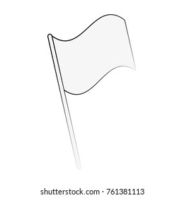 Flag isolated symbol