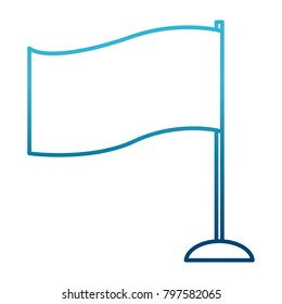 Flag isolated symbol