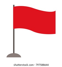 Flag isolated symbol