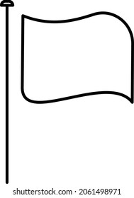 Flag Isolated Vector icon which can easily modify or edit

