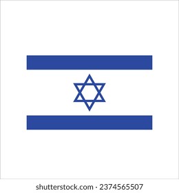 Bandera de Israel, Emblema de Israel, ilustración vectorial